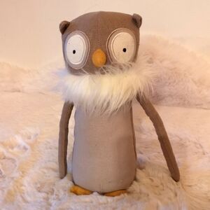 Jellycat Skandoodle Owl Plush Soft Toy Gray White Bird